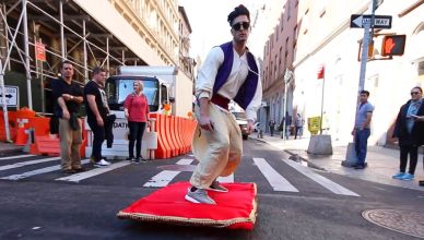 Aladin dans les rues de New York