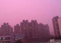 Chine brouillard violet