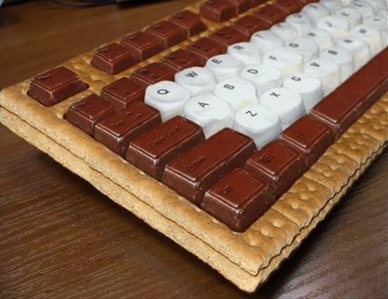 Clavier chocolaté