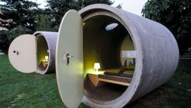 Dormir dans un tube de béton - Autriche