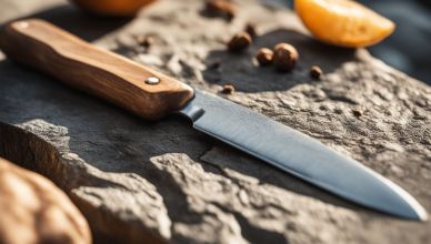 Aiguiser un couteau avec une pierre
