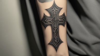tatouage croix gothique