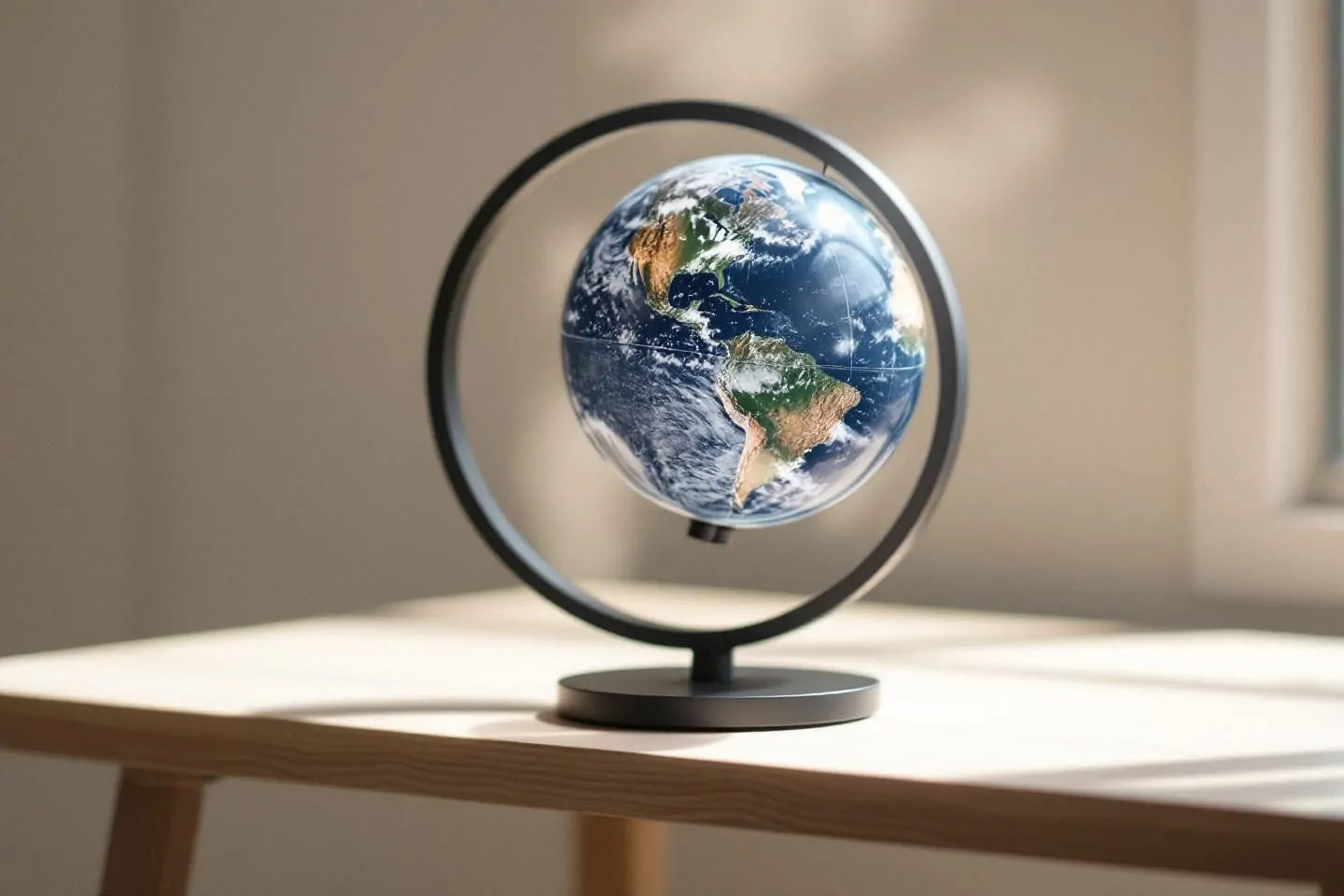 Mova Globe : Le globe qui tourne sans piles, sans fil et sans électricité